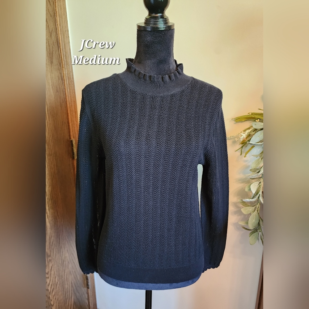 J. Crew Navy Blue Crew Neck Sweater